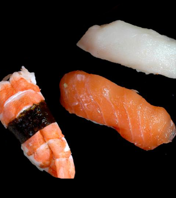 Crab, Salmon, and White Tuna